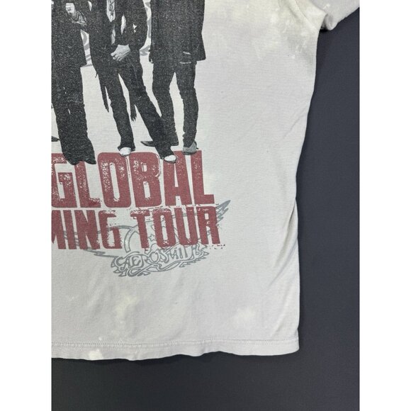 Vintage Y2K Aerosmith The Global Warming Tour Rock Concert Promo Shirt - Picture 9 of 16
